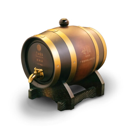 甘纳橡木桶陈年朗姆酒12年3L纪念珍藏版广西农垦 金朗姆 3L 1桶 整箱装