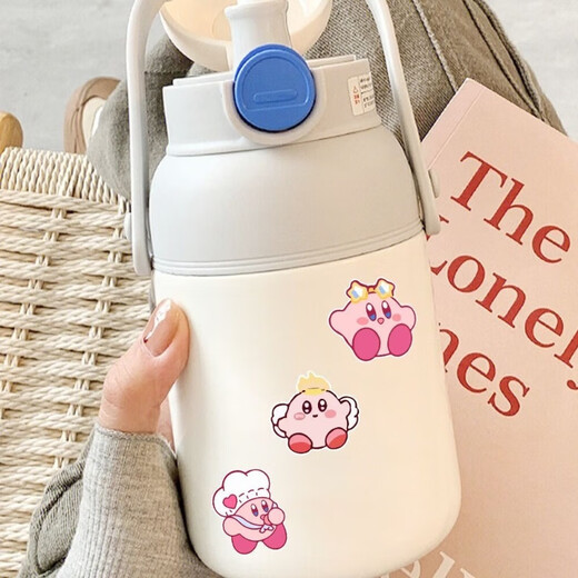 Cute Star Kirby Stickers Cartoon Mobile Phone Stickers Tablet Water Cup Handbook DIY Small Stickers Waterproof Stickers Randomly 20 sheets