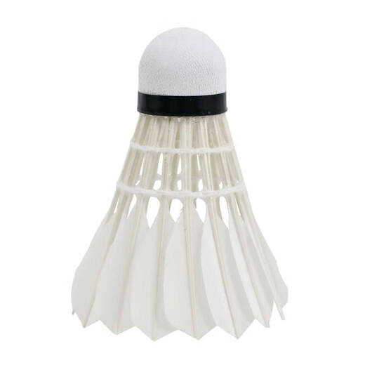 红双喜DHS羽毛球比赛耐打复合软木鹅毛羽毛球12只装EG12