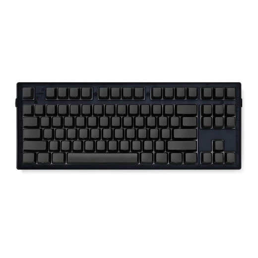 腹灵MK870极夜黑纯黑侧刻机械键盘有线无线蓝牙客制电脑游戏办公 【三模】黑曜石透+纯黑侧刻 青轴【宿友挨打轴】