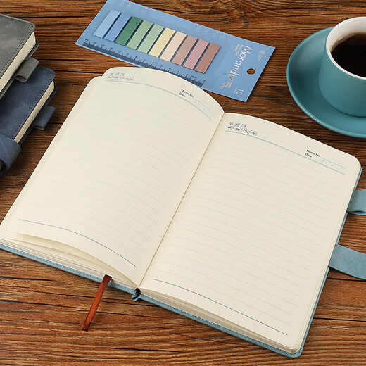 Jianxun Notebook Simple Coldening Leather Business Bontepad Work Conference Diory Conference Книга записей может быть настраивалась в подарочной коробке логотипа A5 Light Blue [одиночная версия]