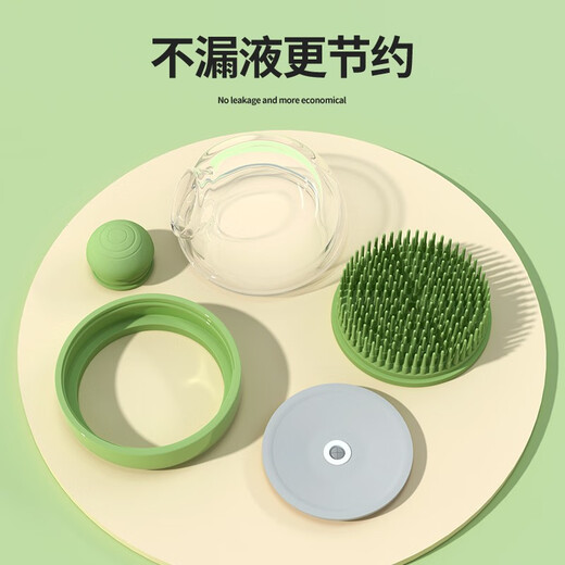 QiOh pet dog bath brush silicone bath brush special cleaning massage comb cat bath artifact dog supplies pet bath brush - pink