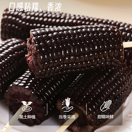 Jingxiansheng Northeastern waxy corn 3 yellow 3 white 3 black 220g*9 sticks vacuum packed fresh sweet waxy corn on the sticks straight from the source