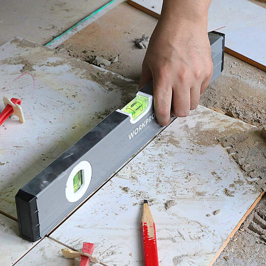 WORKPRO 3-piece level set 22/40/60cm metal level magnetic bubble lightweight