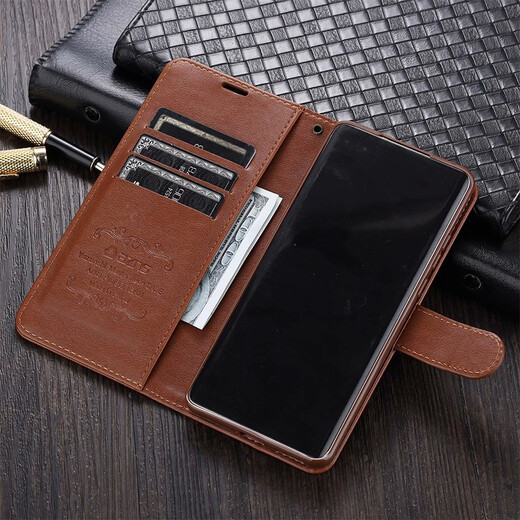 
AZNS Huawei Mate40E mobile phone case flip-type mate40EPro5G leather case protection case anti-fall full-cover soft men and women style brown mate40Pro/mate40EPro
