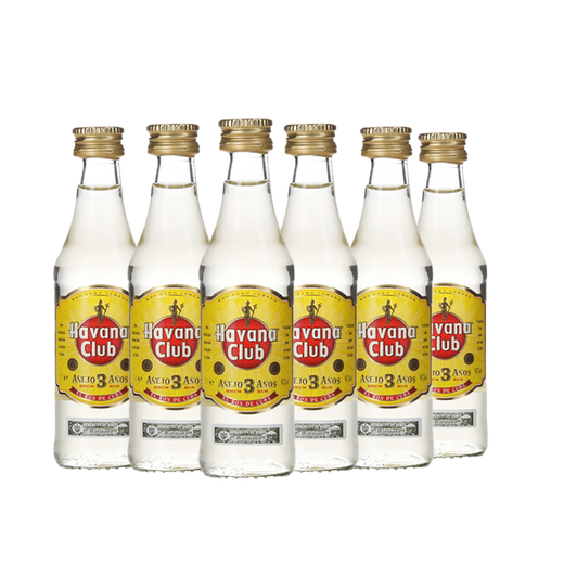 Alter Kapitän des Galle Sea Bacardi Weißer Rum Marybo Kokosnuss Rum Havanna Club kleine Flasche ausländischer Alkohol Barkeeper Basis Havana 3 Jahre Rum 50ml*6