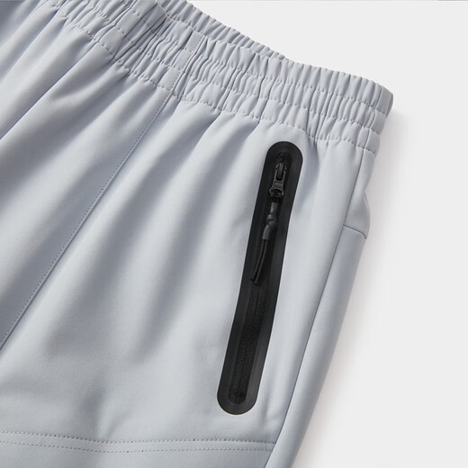 Peak velvet sweatpants for men, autumn and winter new outdoor fashion trends, loose straight leg sports student casual pants, silver gray XL