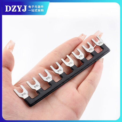 TB short-block terminal block connection piece TD contactor link strip 1515/1510/1512 short-blocking strip TB-1503 connecting strip Black copper (5 pieces)