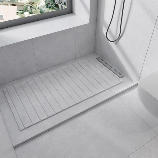 Mengyier bathroom marble anti-slip groove board shower room floor stone shower room floor tiles anti-slip bathroom porcelain FTFD7806750x1500mm other