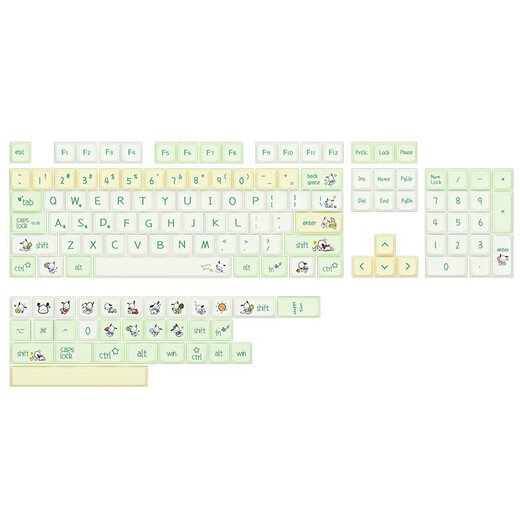 Logitech (Logitech) K845 Mechanische Tastatur, Tastatur in voller Größe, E-Sport-Spiel leuchtet Tastatur, Hühneressen-Tastatur, Punk-Retro-Tastatur Peripherie-Computer Notebook Urlaubsgeschenk, K845 Pacha Dog-Tee-Shaft