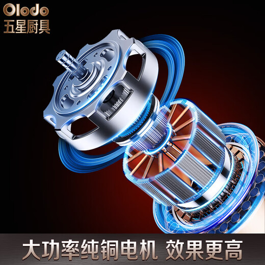 Olodo电动面条机家庭用压面机全自动小型擀面机器不锈钢饺子皮机饸饹机 【钢本色一刀】全铜电机
