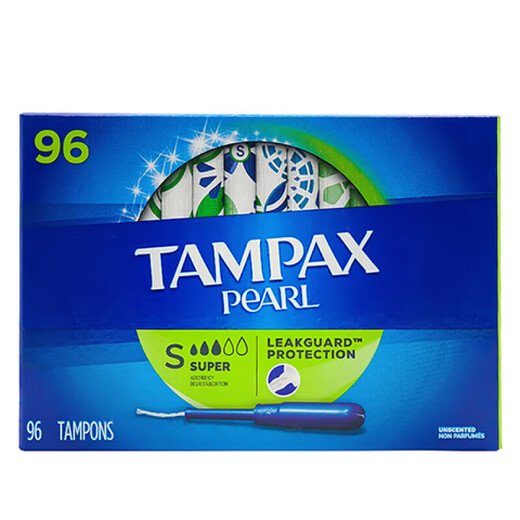 Danbis Tampax Kanada importierte Hygiene -Servietten Tampon Tupferkanal Typ Täglich große Fluss 96 Teile/Box
