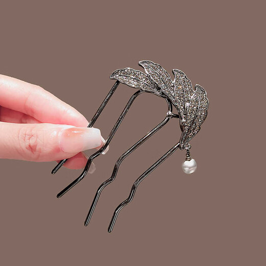 Ji Sifan wheat ear U-shaped hairpin new Chinese style ancient style headwear high-end Hanfu hair accessories artifact hairpin hair accessories birthday gift wheat ear high-end hairpin (gift box)