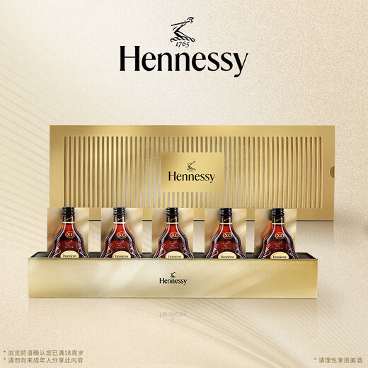 Hennessy XO 50 ml Cognac Geschenkbox 50ml*5 Französisch importierte Wein Geschenkbox