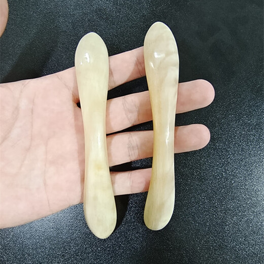 Meng Junchen double-point hairpin reverse-buckle hairpin elegant classical ethnic style hidden ox horn traditional hairpin hairpin yellow 11-12cm