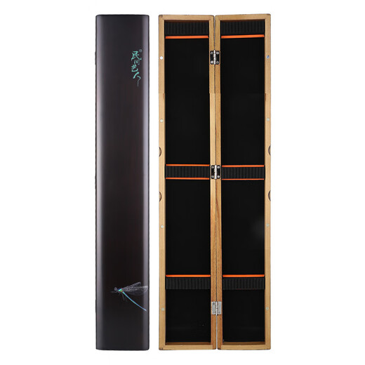 Folk artist dragonfly style paulownia float box, extended version, lightweight and convenient wooden float box, fishing gear and fishing supplies storage box 55CM