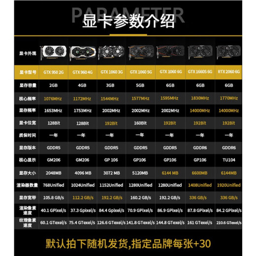 
HUANANZHIRTX3060Ti 1660S 2060 1060 1050Ti gaming graphics card 960 950 independent graphics RTX2060S 8G