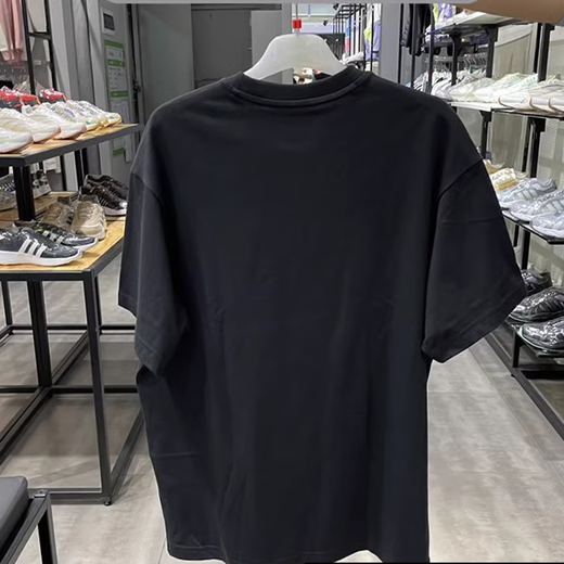 阿迪达斯 （adidas）短袖男装夏季新款纯棉透气圆领宽松针织上衣青年学生校园t恤半袖 IA6850 L /180/100A