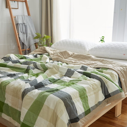 Arctic velvet 100% cotton summer quilt, washable inside and outside, 100% pure cotton inside and outside, air-conditioned quilt, double summer thin quilt, spring and autumn cotton quilt core, first look at Class A maternal and infant grade, 100% cotton inside and outside, 1.5*2m single summer quilt, machine washable, non-clumping