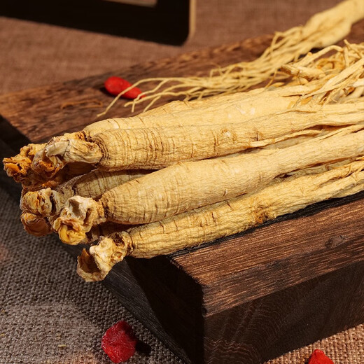 长白山人参300克粗根盒装全须生晒参白参年份足 煲汤煮粥补品泡酒礼品