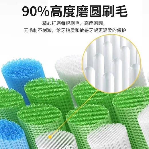 
Original adapted to Philips electric toothbrush head hx684a/684b/684c/684e/684j/684p/684w white diamond cleaning type 6 pack 6 packs
