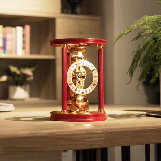 Hermle Clocks赫姆勒时钟客厅卧室座钟创意时尚摆件个性艺术转台装饰机械钟 MT002-GR0791