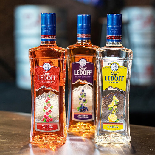 
Tatspirtprom Count Ledov Leydov Lemon flavored vodka fruit wine Russian original imported foreign wine cocktail Prince Bolang 500ml