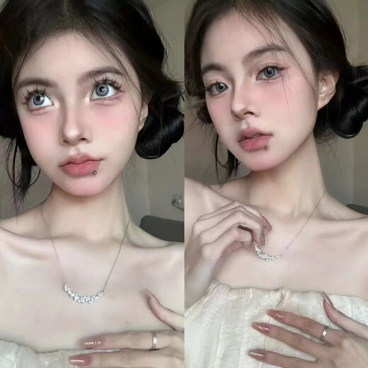 Beautiful New Year face stickers, music festival concert face stickers, pearl veneer makeup, Shangen diamond children's makeup, stage makeup, silver eyebrow nail/lip nail stickers (2 photos)