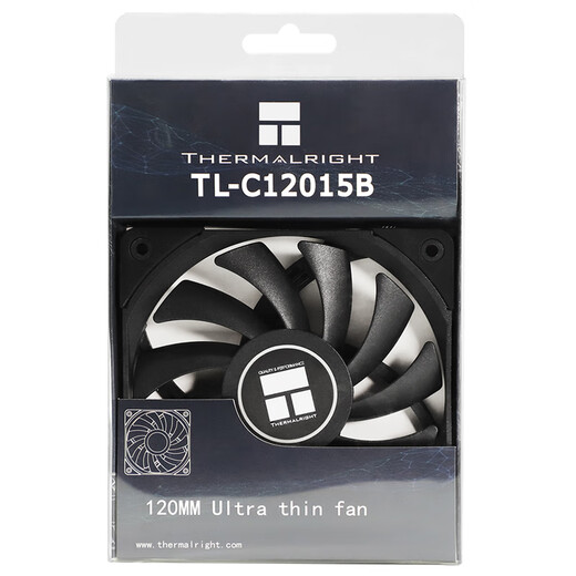利民Thermalright TL-C12015B 12cm薄款机箱散热风扇 15mm风扇 4PIN PWM 1800 转速 S-FDB V2轴承 C12015B 薄扇