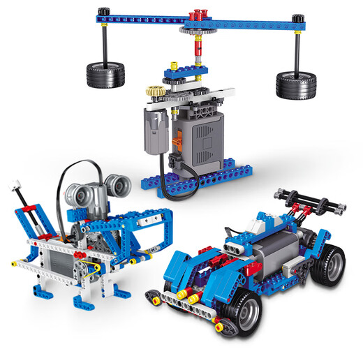 Programmable robot 9686 set mechanical set gears versatile electric science building blocks LEGO assembly toys Advanced 3 sets of power sets 1392 particles Programming remote
