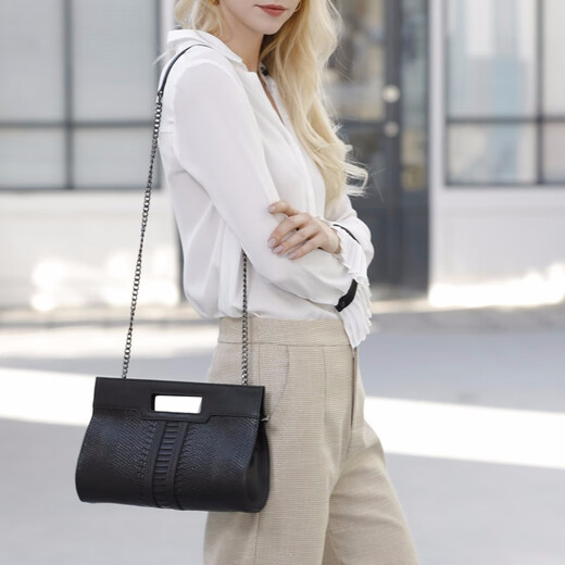 Sephoron 2026 New Bag Genuine Leather Handbag Fashion Versatile Casual Women's Bag Shoulder Bag Valentine's Day Soft Cowhide Handbag Black