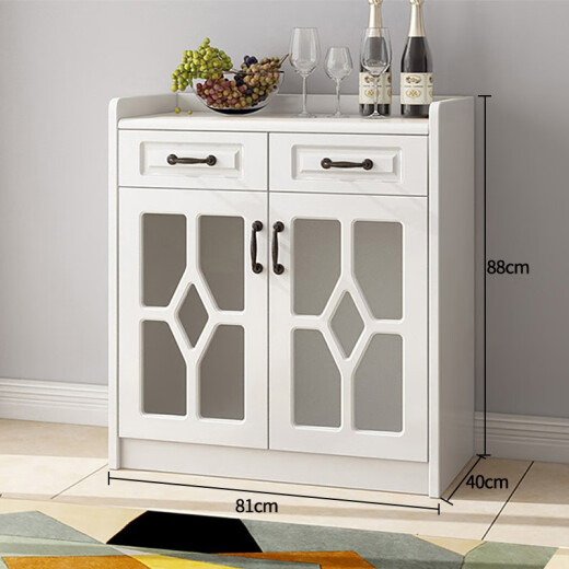 Anya sideboard modern minimalist painted cupboard tea and wine cabinet storage cabinet living room kitchen multi-functional storage cabinet white cupboard Aijia A08