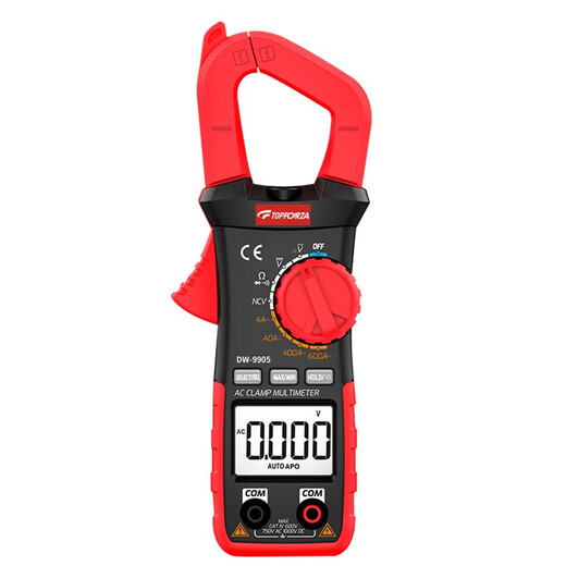 
TOPFORZA clamp meter high-precision digital multimeter intelligent anti-burn electrician multi-user ammeter true RV clamp meter DM-9905 3 3/4-bit NCV non-contact power test
