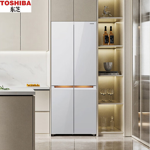 东芝（TOSHIBA）小白梨456/543/零嵌入/冰箱GR-RF456WI-PG1B5-RF543WI-PG1C5官旗尾货品质家电 RF456WI-PG1B5晴空白753x600x1