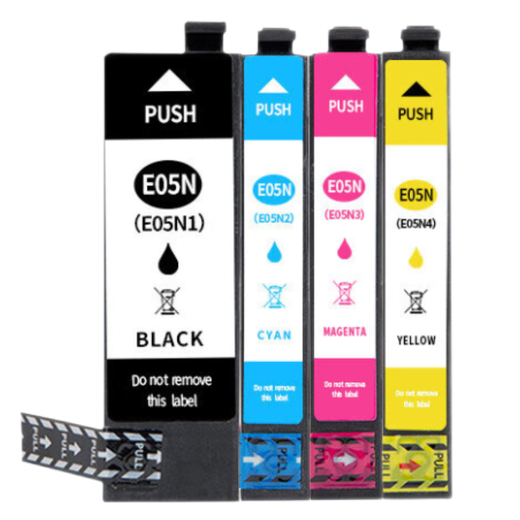 Jingsheng es adecuado para el cartucho de tinta Epson WF-4838 Epson WF-7841 WF-7848 WF-7318 Cartucho de tinta E05U Cartucho de tinta de cuatro colores [aplicable a WF-4838]