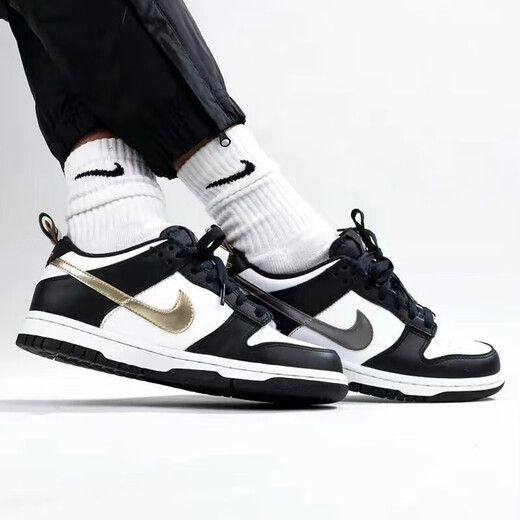 Nike (Nike) Frauenschuhe AJ Spring Air Jordan 1 AJ1 JO1 Low Top Basketball Schuhe Casual Schuhe DH9764-001 Schwarz und Weißer kleiner Panda 39