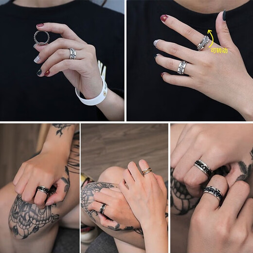 Core luxury engraving can open beer bottle cap artifact ring for men, trendy and personalized titanium steel bottle opener for women, single ring, silver default size 9, other sizes remarks