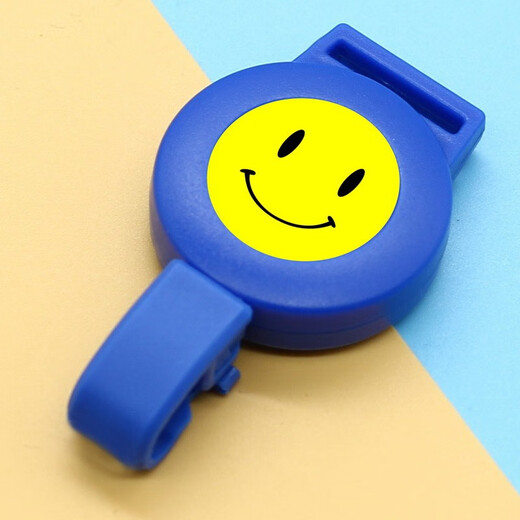 
Kafus integrated environmentally friendly smiley face easy to pull buckle stretchable buckle ID card cover with 1.5CM lanyard breast card work certificate telescopic buckle ear button custom drip plastic LOGO 9903 white telescopic buckle + smiley face 1