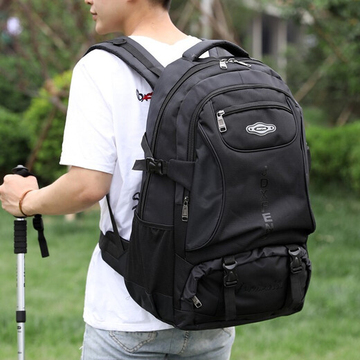 Kangaroo backpack men's travel bag backpack large capacity school bag outdoor travel mountaineering bag black