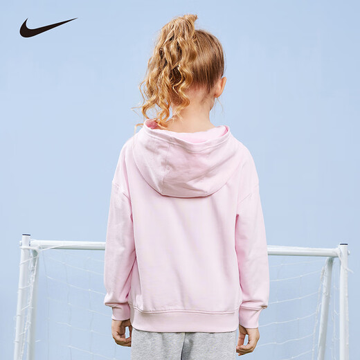 Nike Nike pour enfants pour enfants Sweat à capuche en coton pour filles printemps et automne pour enfants confortable Terry Casual Tops Petit bébé