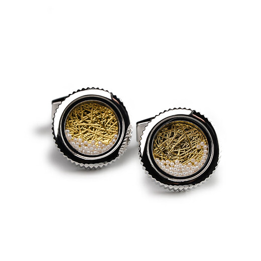 WILLIAM MILTON French-style flowing pearl cufflinks for men, romantic French cufflinks, light luxury fashion wedding gift gift box, flowing pearl cufflinks