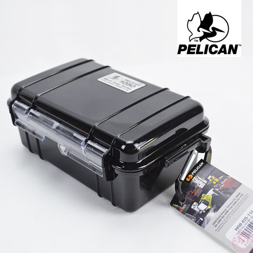 Pelican (Pelican) American Pelican 1050 Boîte imperméable extérieure à l'épreuve des explosions Boîte de rangement de téléphone mobile Tangganais Boîte de protection de la sécurité numérique Boîte de protection des caméras Digital Boîte d'absorption à l'épreuve d'humidité Absorbant noir transparent
