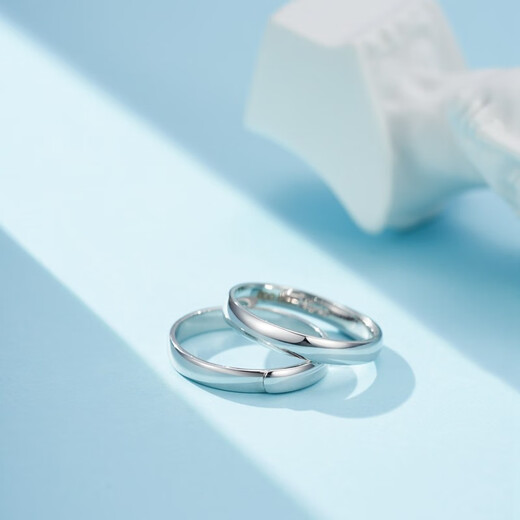 PT950 Platinum Pair of Platinum Rings for Couples, Gifts for Girlfriends, Couples Pair of Rings, Free Engraving