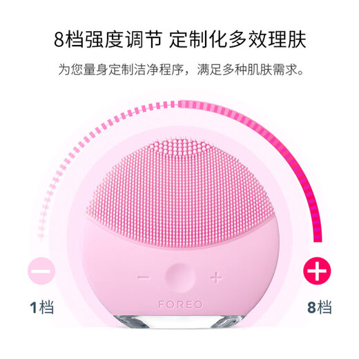FOREO LUNA face wash instrument LUNA mini2 cleansing instrument balancing oil face wash instrument electric pore cleansing facial wash tool pink