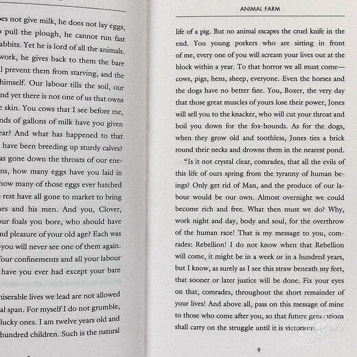 预售 动物农场庄园 英文原版Animal Farm George Orwell乔治奥威尔 经典文学名著