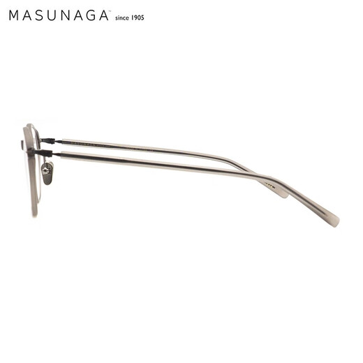 masunaga增永眼镜框日本钛+板材近视眼镜架GMS-831 #24+配镜法国1.60镜片