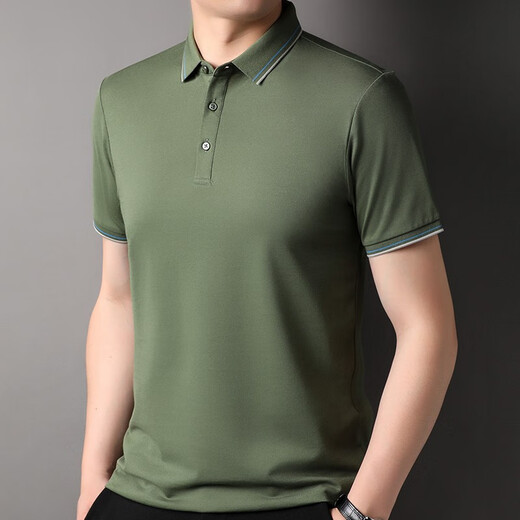 Känguru, Mulberry Seiden-T-Shirt, kurzärmelige Sommersommer, Maulbeerer und junge Männer lässig, farbige Farbanlagen, Papas Eisseide-T-Shirt, Black-7036 160/s (Empfohlen 100 Jin [Jin gleich 0,5 kg] oder weniger) oder weniger) oder weniger) oder weniger) oder weniger).