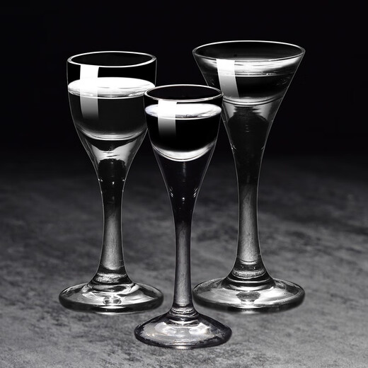 Manwei white wine glass set tall small wine glass one or two spirit glasses bullet cup one cup household wine cup handmade H (5ml 6 pieces)