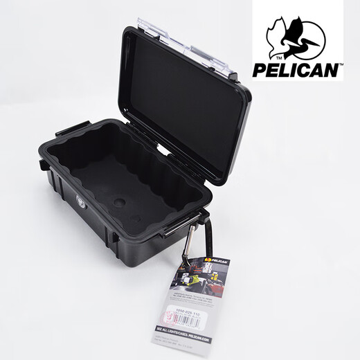 Pelican (Pelican) American Pelican 1050 Boîte imperméable extérieure à l'épreuve des explosions Boîte de rangement de téléphone mobile Tangganais Boîte de protection de la sécurité numérique Boîte de protection des caméras Digital Boîte d'absorption à l'épreuve d'humidité Absorbant noir transparent