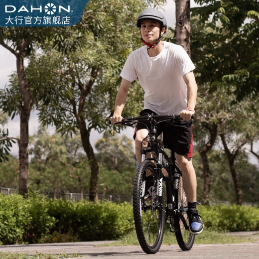 大行（DAHON）折叠山地车26英寸27速铝合金避震碟刹成人运动自行车XAA673M 消光黑